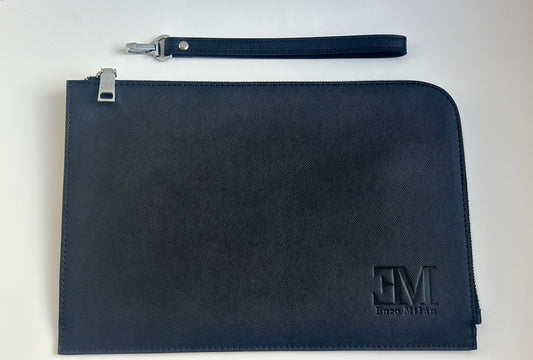 Leather Enzo Clutch Bag